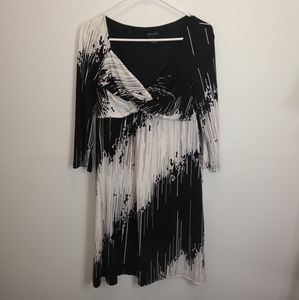 Women's Black and White Dress